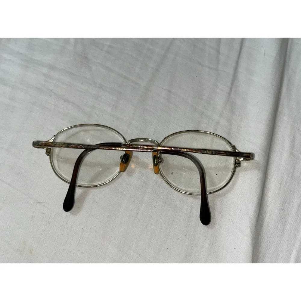 Luxottica Italian Metal Wire Rim Round Glasses Frames Only,G673 Lu2202,47-19-135